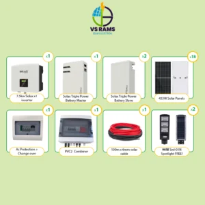 7.5KW SOLAX X1 HYBRID 17.4