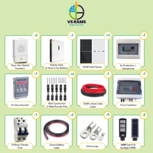 10KW DEYE BUDGET PACK 8.7